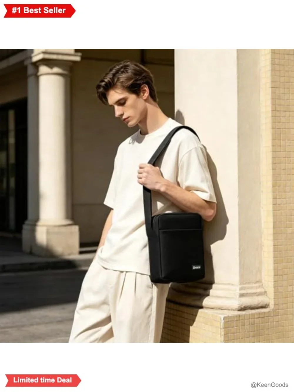 OSOCE Messenger Bag Crossbody Shoulder Bag Water Resistant Nylon